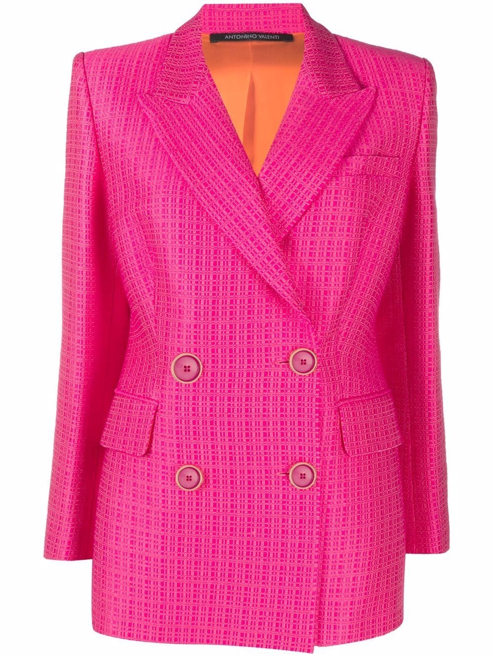 Antonino Valenti fitted double-breasted blazer - Pink von Antonino Valenti