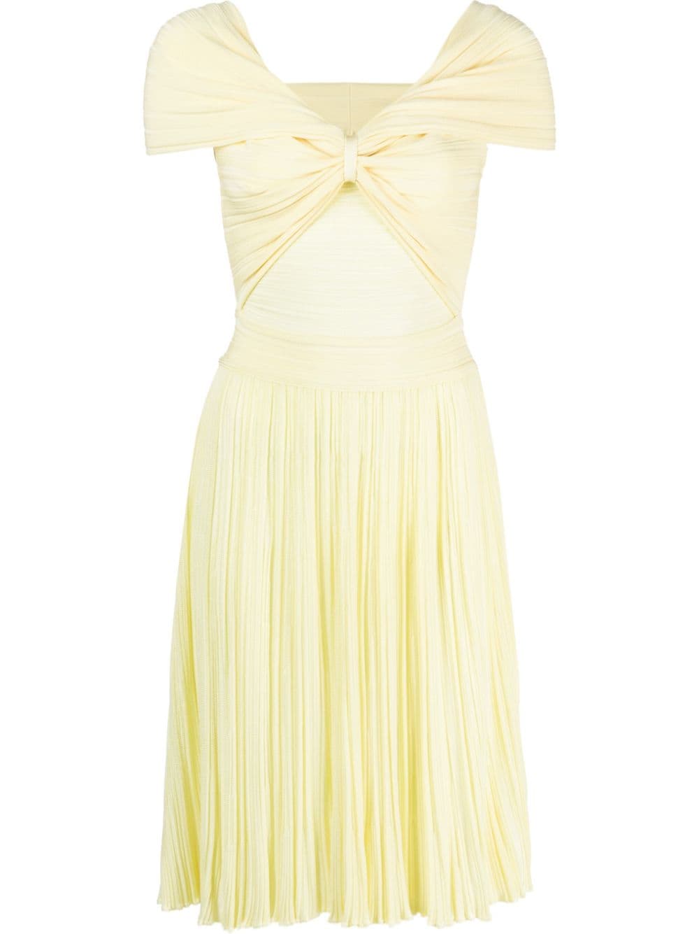 Antonino Valenti twist-detail flared dress - Yellow von Antonino Valenti