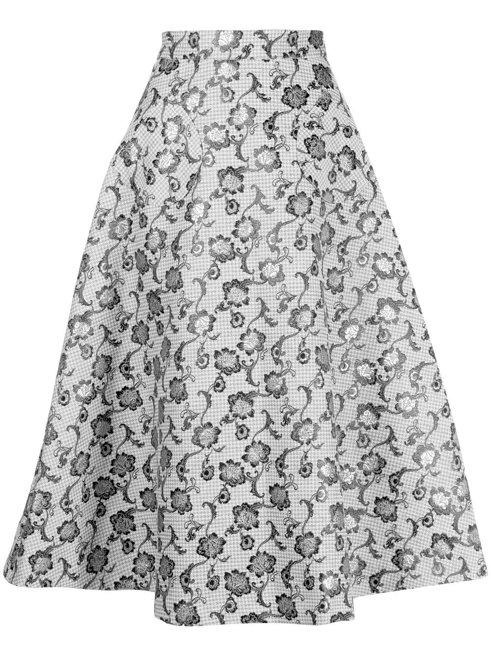 Antonio Marras Konstantin floral-embroidered skirt - Black von Antonio Marras