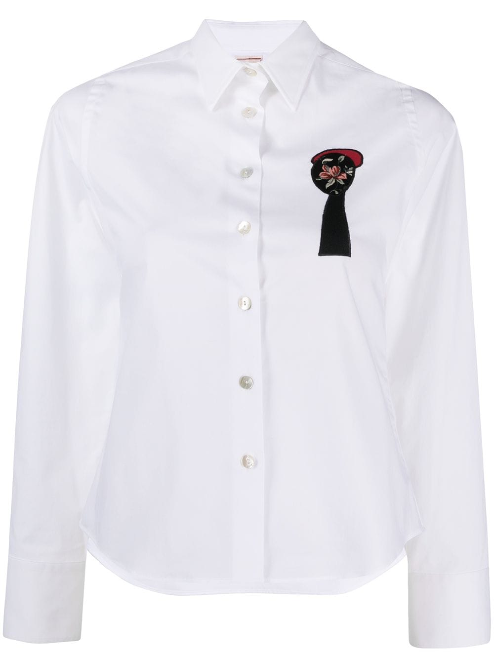 Antonio Marras embroidered button-down shirt - White von Antonio Marras