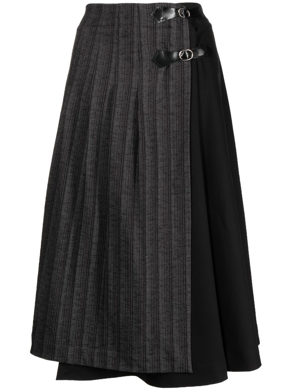 Antonio Marras two-tone buckle-fastening skirt - Black von Antonio Marras