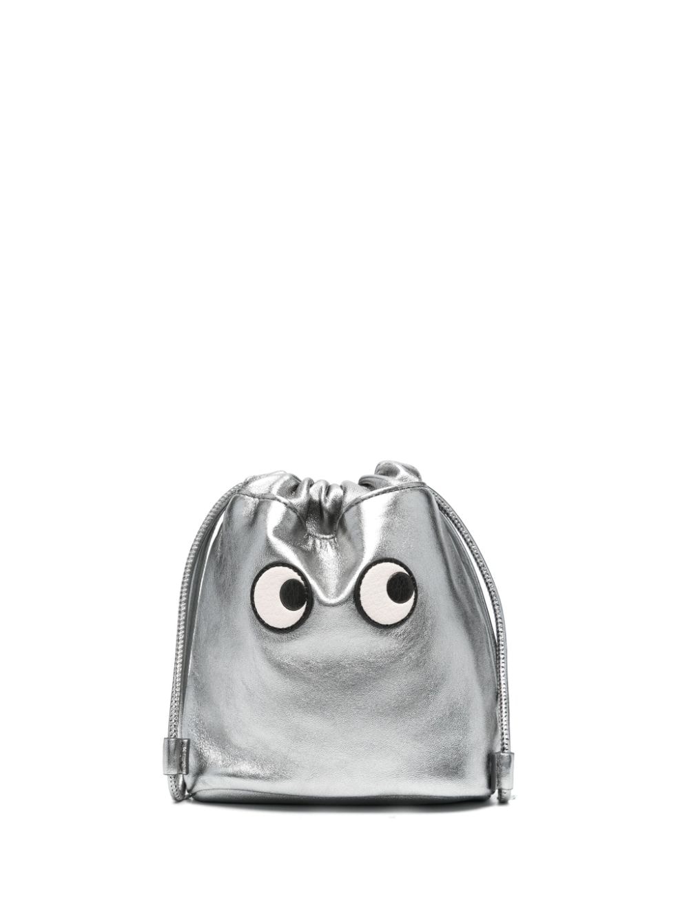 Anya Hindmarch Eyes drawstring clutch bag - Silver von Anya Hindmarch