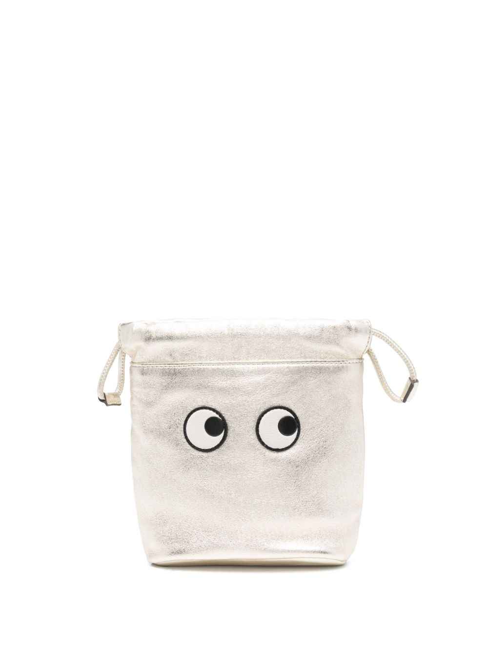 Anya Hindmarch Eyes drawstring leather tote bag - Gold von Anya Hindmarch