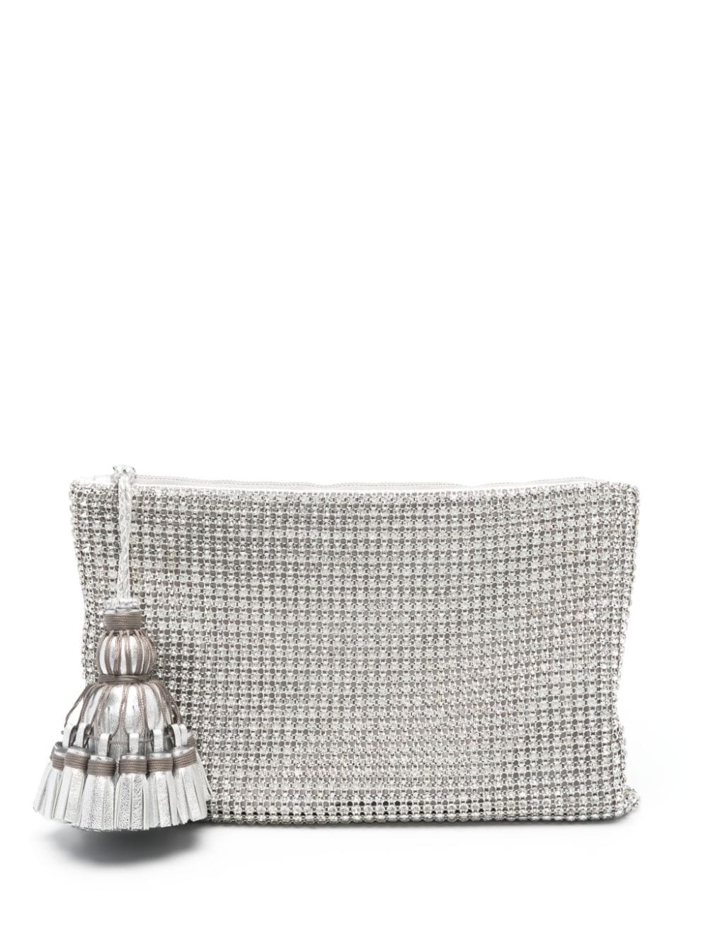 Anya Hindmarch Georgiana crystal-embellished clutch bag - Silver von Anya Hindmarch