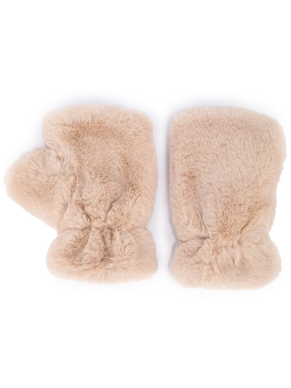 Apparis Ariel faux-fur fingerless gloves - Neutrals von Apparis