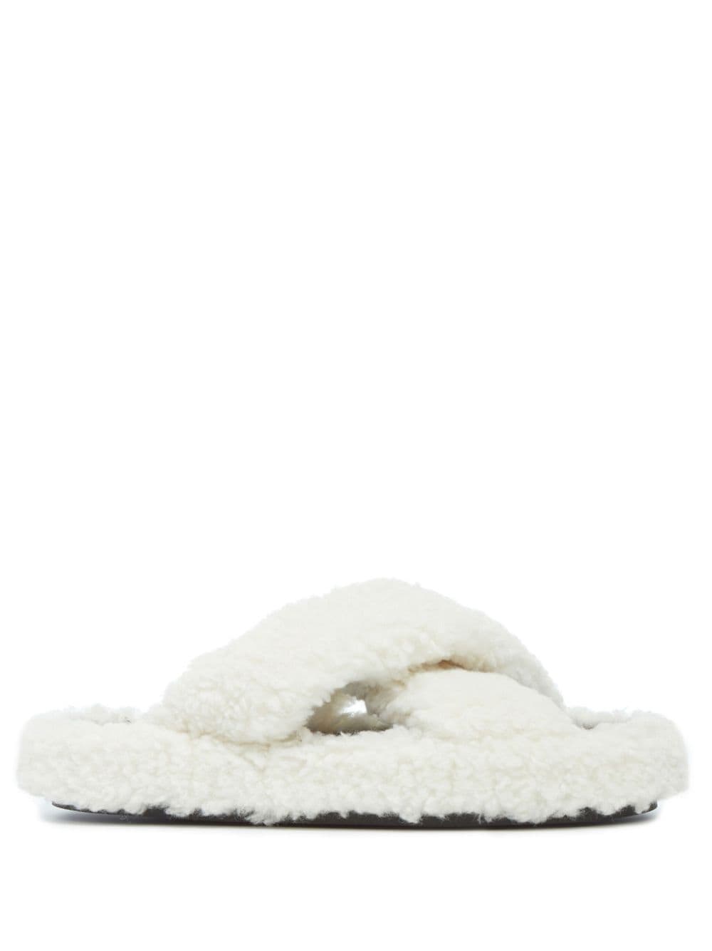 Apparis Biba Luxe Teddie faux-shearling slippers - White von Apparis