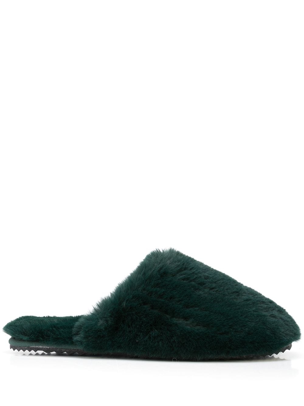 Apparis Melody faux fur slippers - Green von Apparis