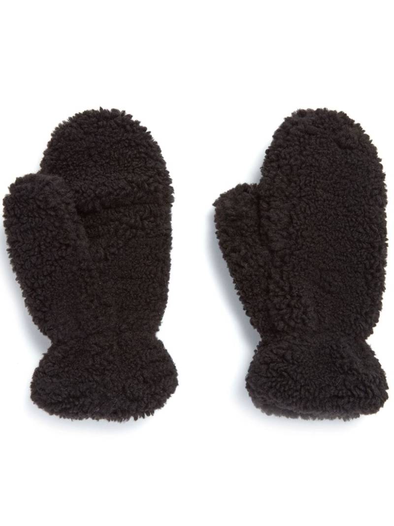 Apparis faux-shearling slip-on mittens - Black von Apparis