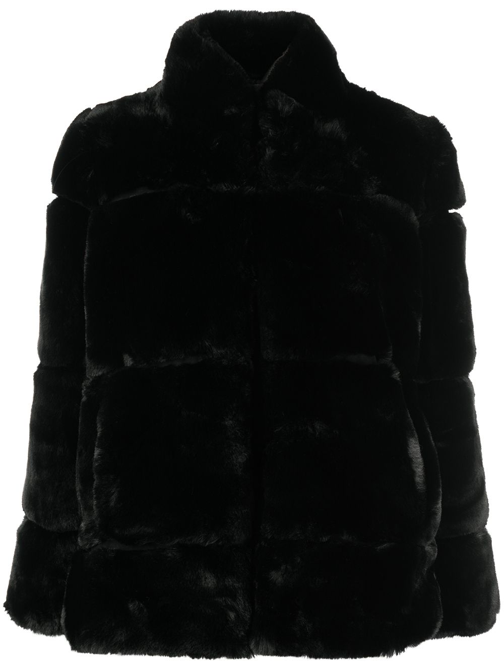 Apparis high-neck faux-fur coat - Black von Apparis