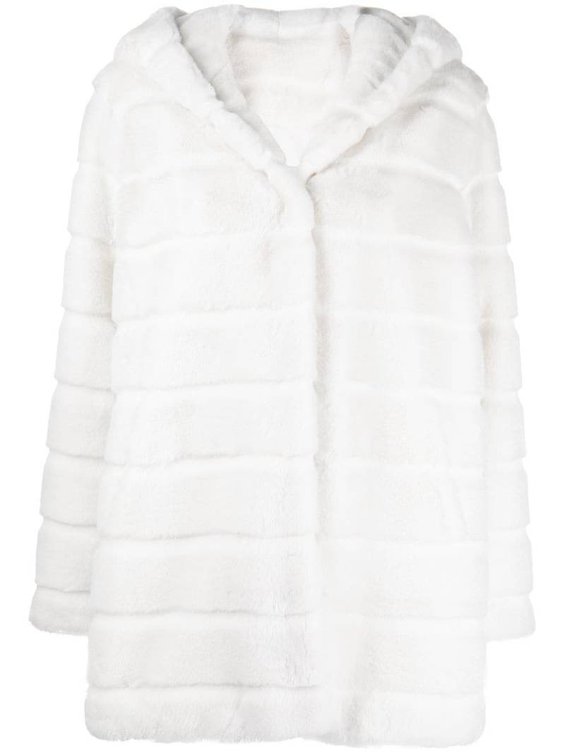 Apparis hooded faux-fur coat - White von Apparis