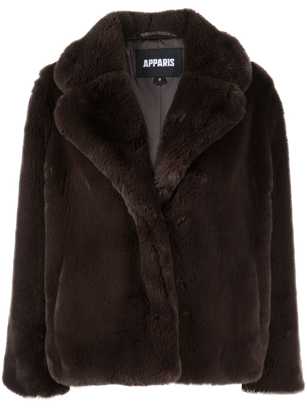 Apparis oversized faux-fur coat - Brown von Apparis