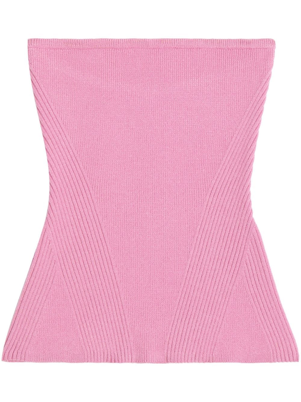 Apparis ribbed-knit bandeau top - Pink von Apparis