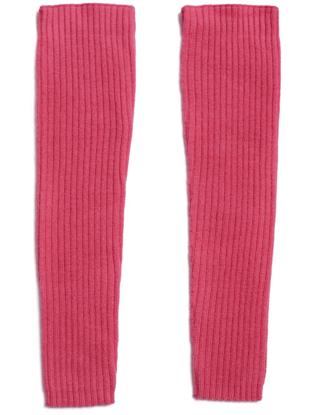 Apparis ribbed-knit fingerless gloves - Pink von Apparis