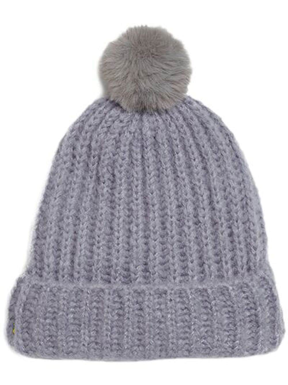 Apparis ribbed-knit turn-up brim beanie - Grey von Apparis