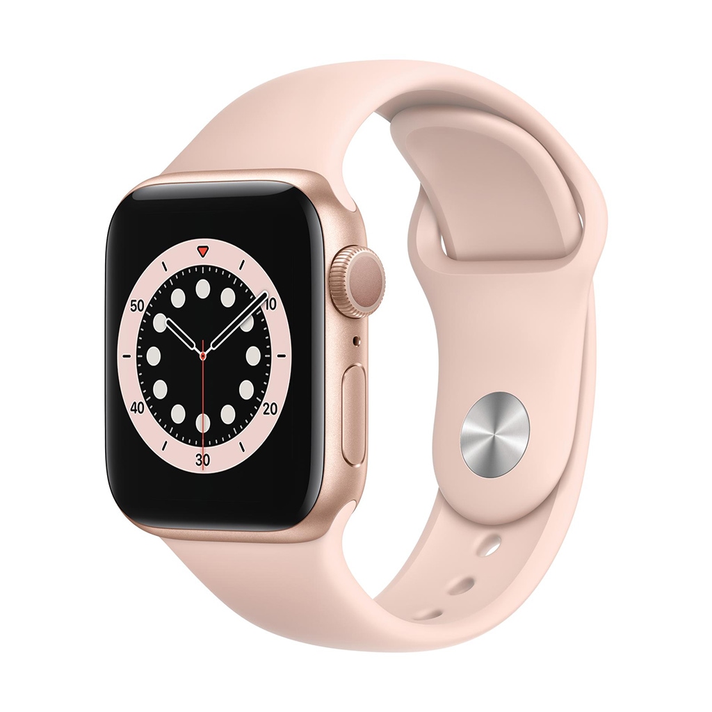 Apple Smartwatch »Serie 6, GPS, 40 mm Aluminium-Gehäuse mit Sportarmband«, (Watch OS) von Apple