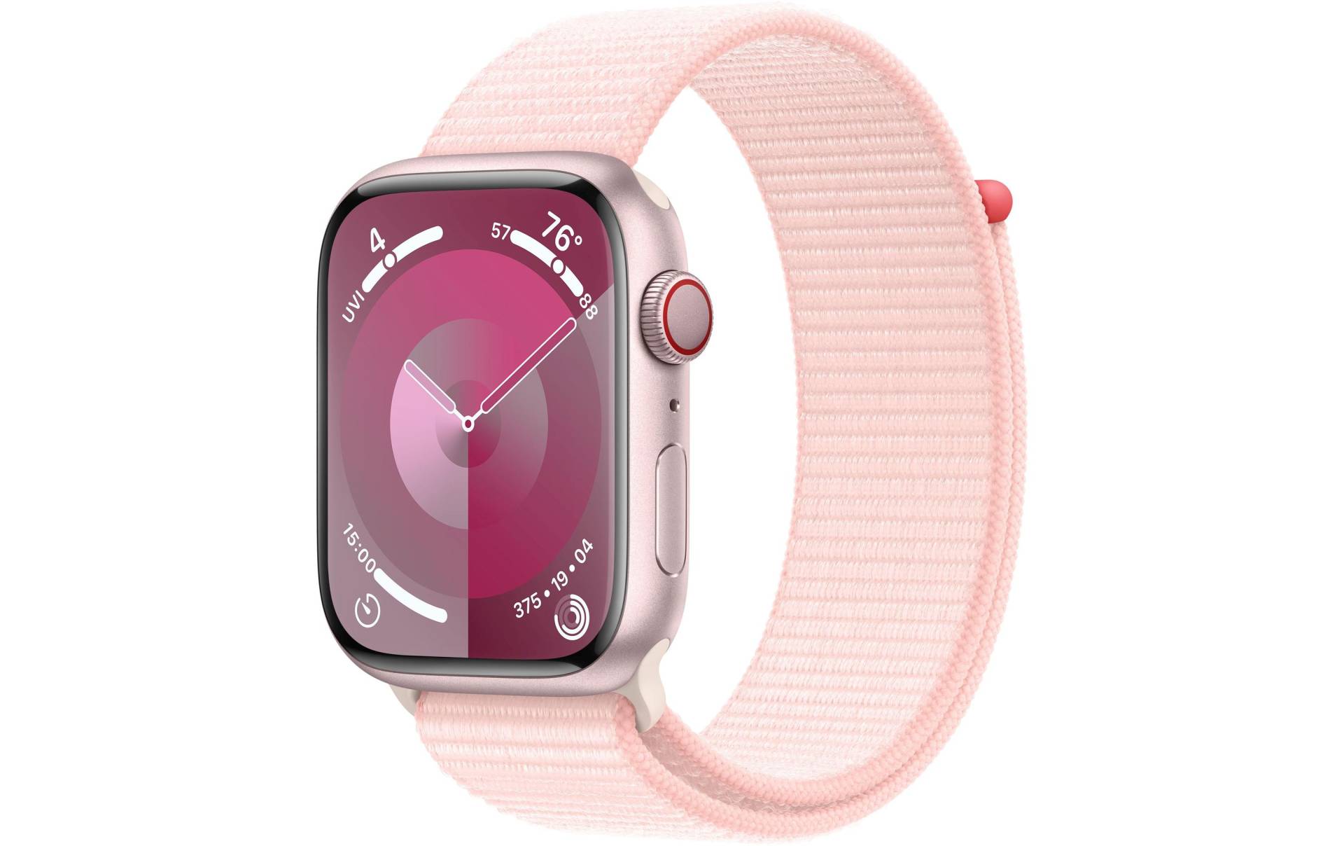 Apple Smartwatch »Series 9, GPS, Aluminium-Gehäuse mit Sport Loop Armband«, (Watch OS 10) von Apple