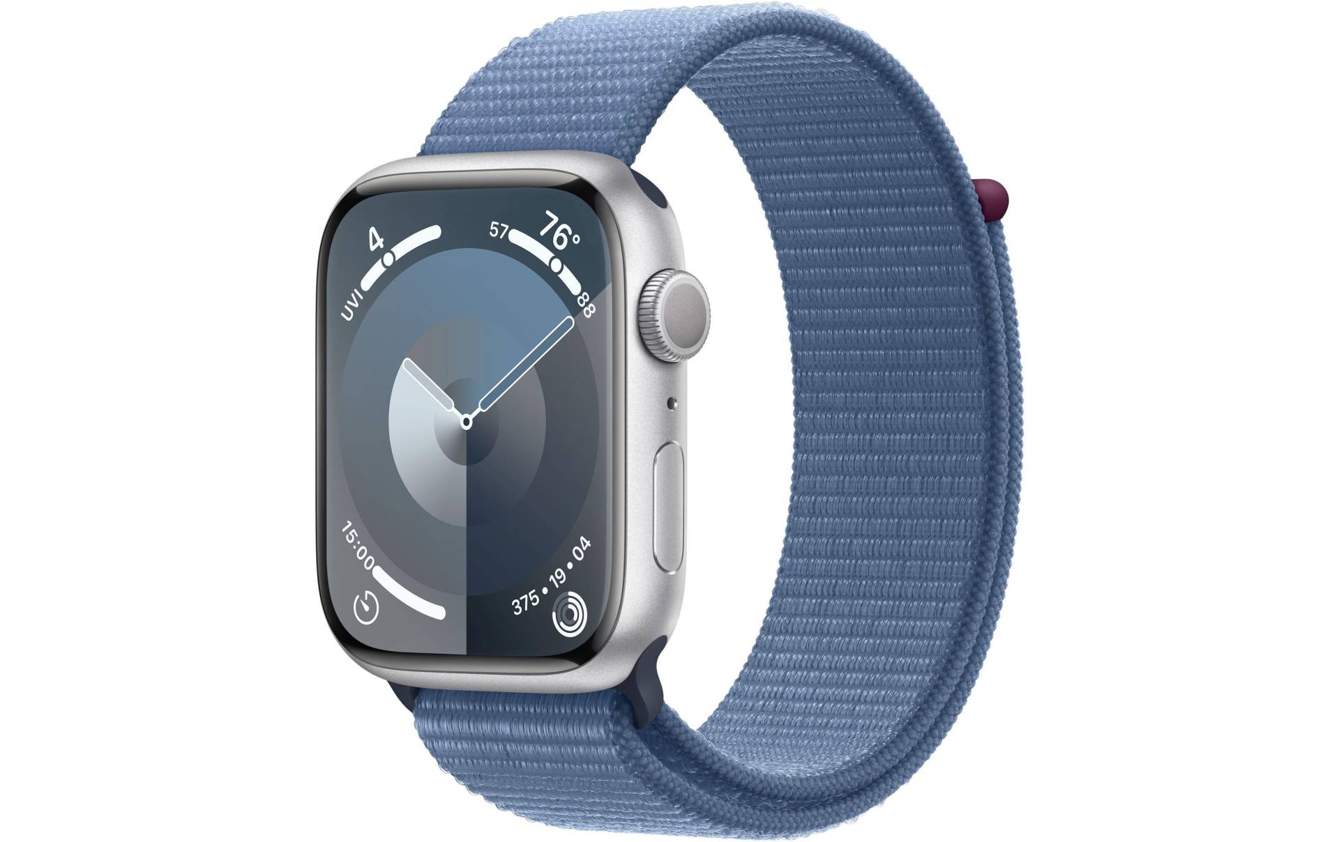 Apple Smartwatch »Series 9, GPS, Aluminium-Gehäuse mit Sport Loop Armband«, (Watch OS 10) von Apple