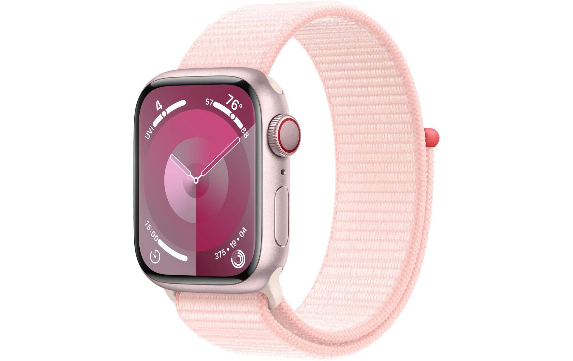 Apple Smartwatch »Series 9, GPS, Aluminium-Gehäuse mit Sport Loop Armband«, (Watch OS 10) von Apple