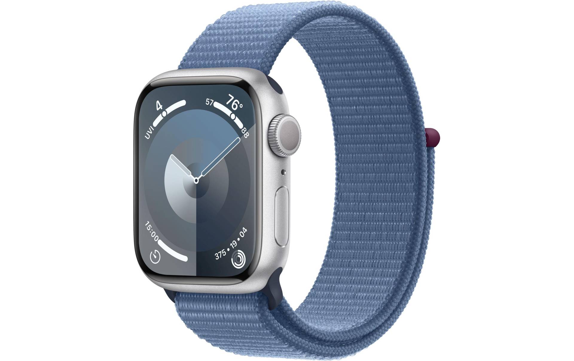 Apple Smartwatch »Series 9, GPS, Aluminium-Gehäuse mit Sport Loop Armband«, (Watch OS 10) von Apple