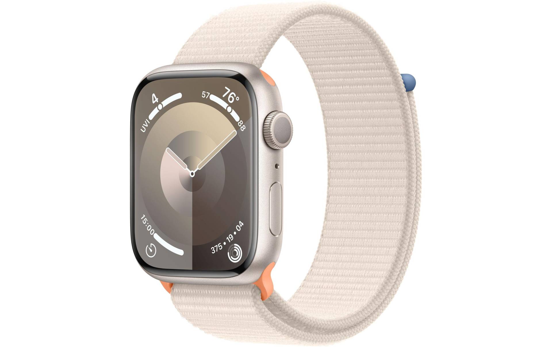 Apple Smartwatch »Series 9, GPS, Aluminium-Gehäuse mit Sport Loop Armband«, (Watch OS 10) von Apple