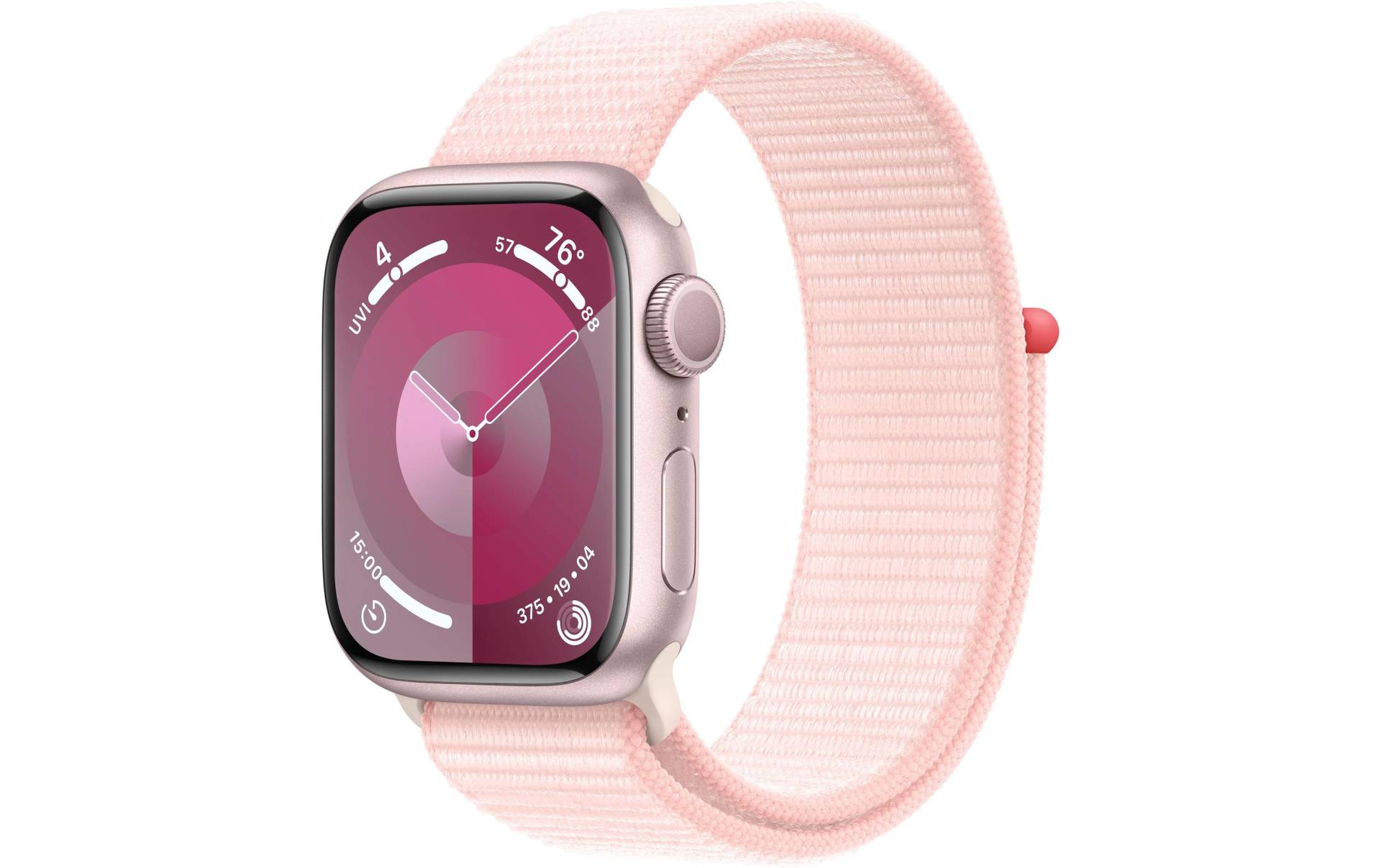 Apple Smartwatch »Series 9, GPS, Aluminium-Gehäuse mit Sport Loop Armband«, (Watch OS 10) von Apple