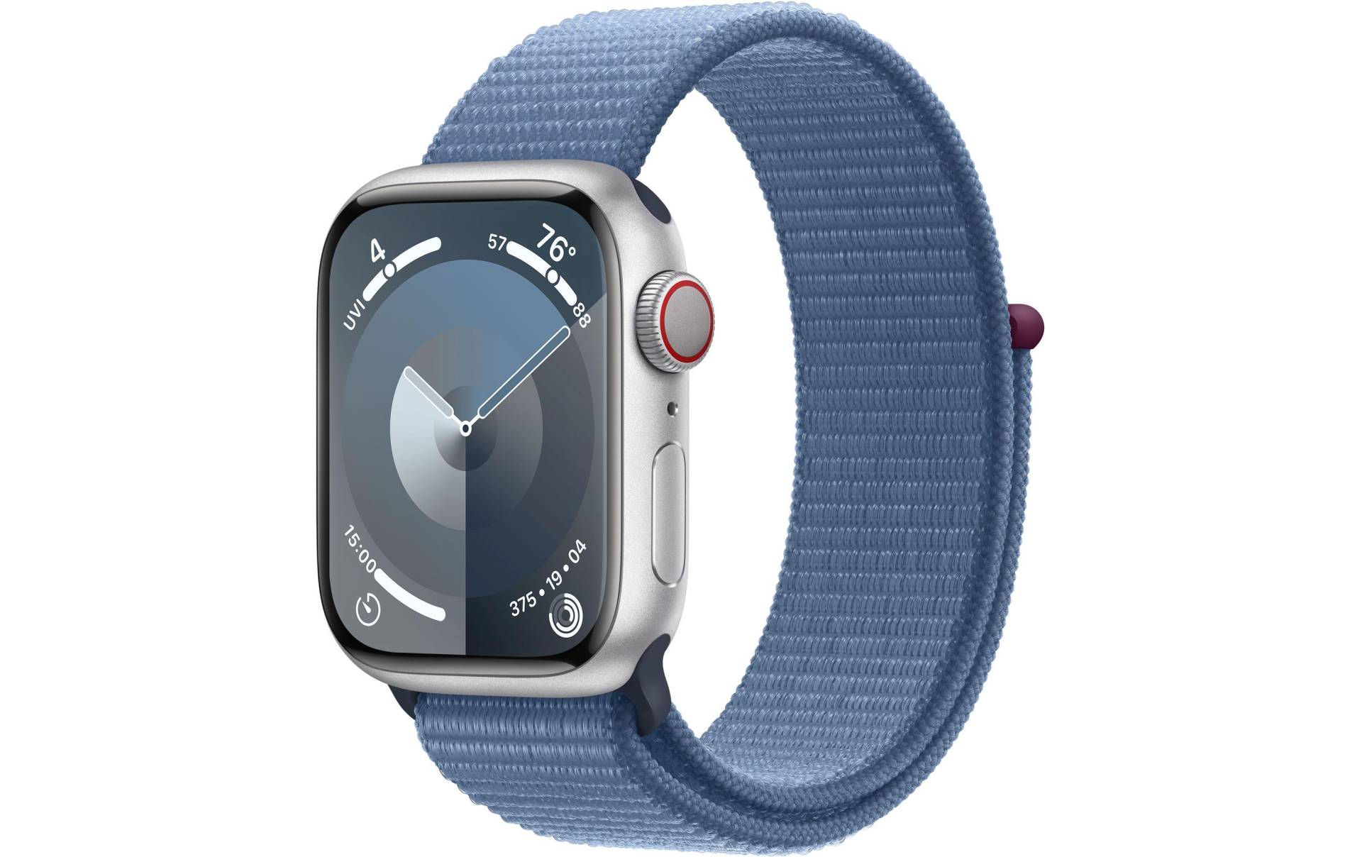 Apple Smartwatch »Series 9, GPS, Aluminium-Gehäuse mit Sport Loop Armband«, (Watch OS 10) von Apple