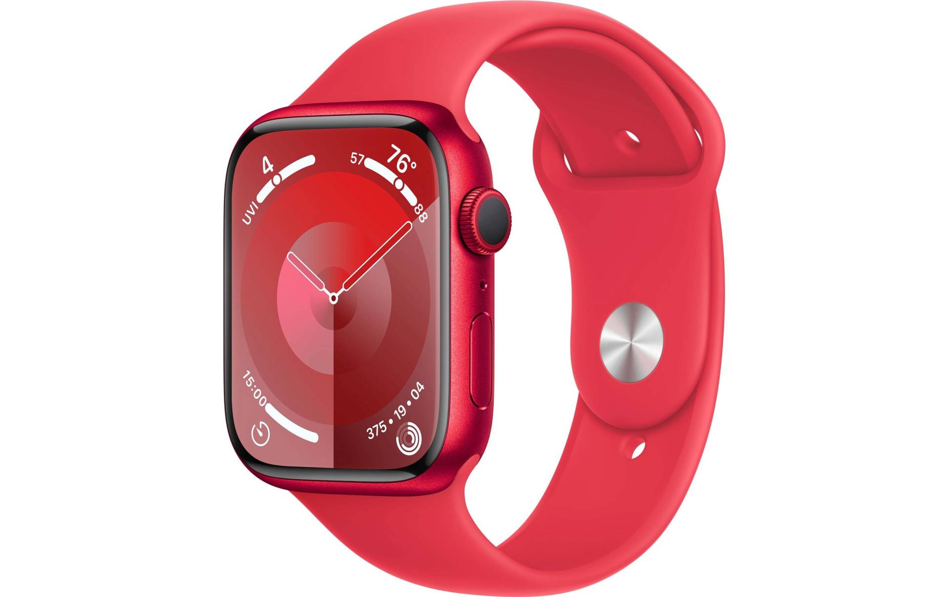 Apple Smartwatch »Series 9, GPS, Aluminium-Gehäuse mit Sportarmband«, (Watch OS 10) von Apple