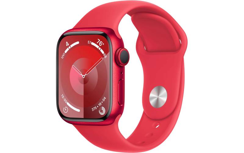 Apple Smartwatch »Series 9, GPS, Aluminium-Gehäuse mit Sportarmband«, (Watch OS 10) von Apple