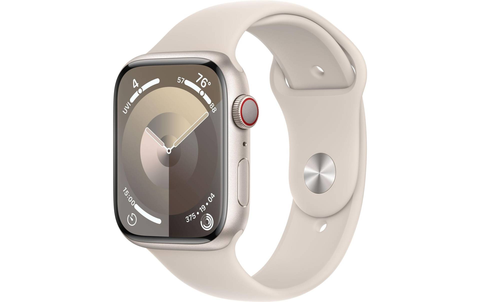 Apple Smartwatch »Series 9, GPS, Aluminium-Gehäuse mit Sportarmband«, (Watch OS 10) von Apple