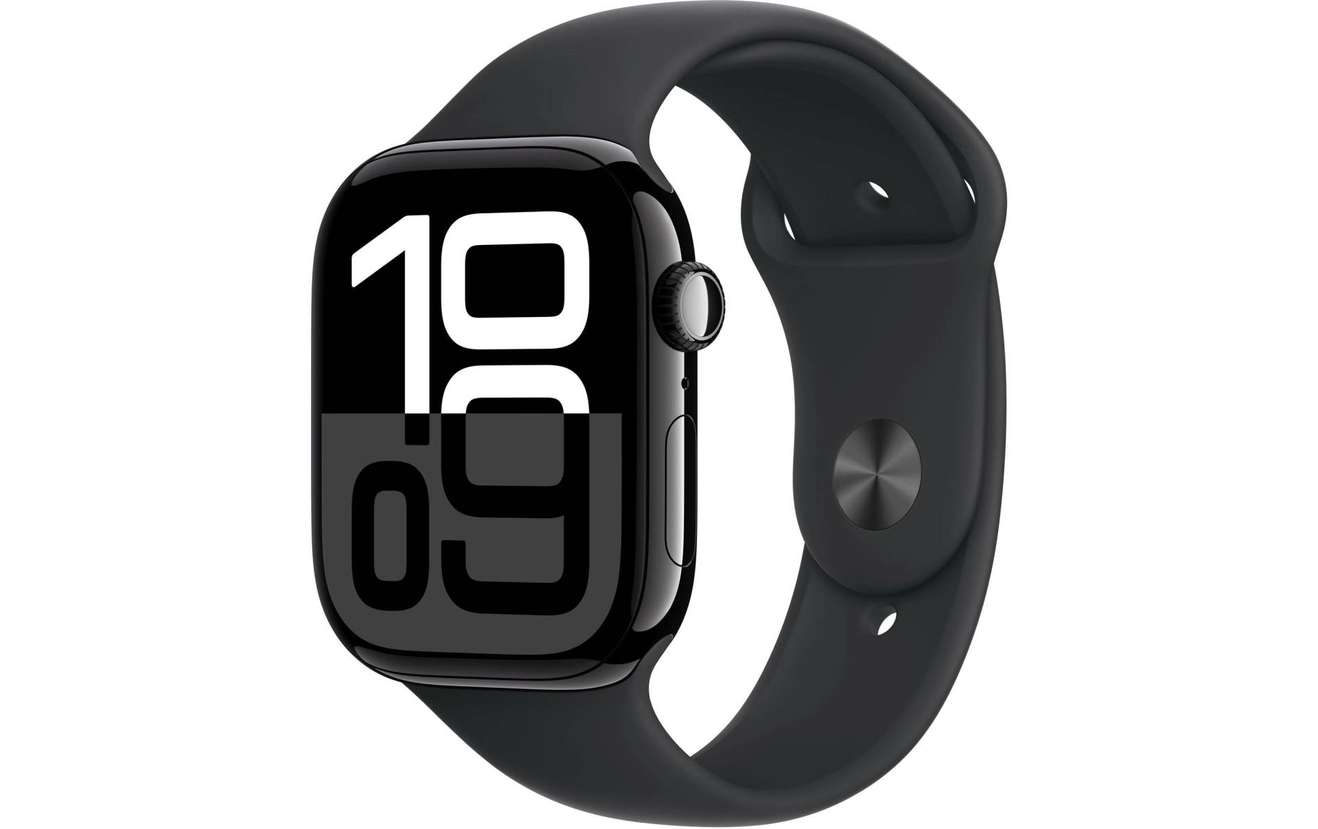 Apple Watch Series 10 Aluminium, 46 mm, GPS + Cellular, Sport Band M/L, Diamantschwarz von Apple