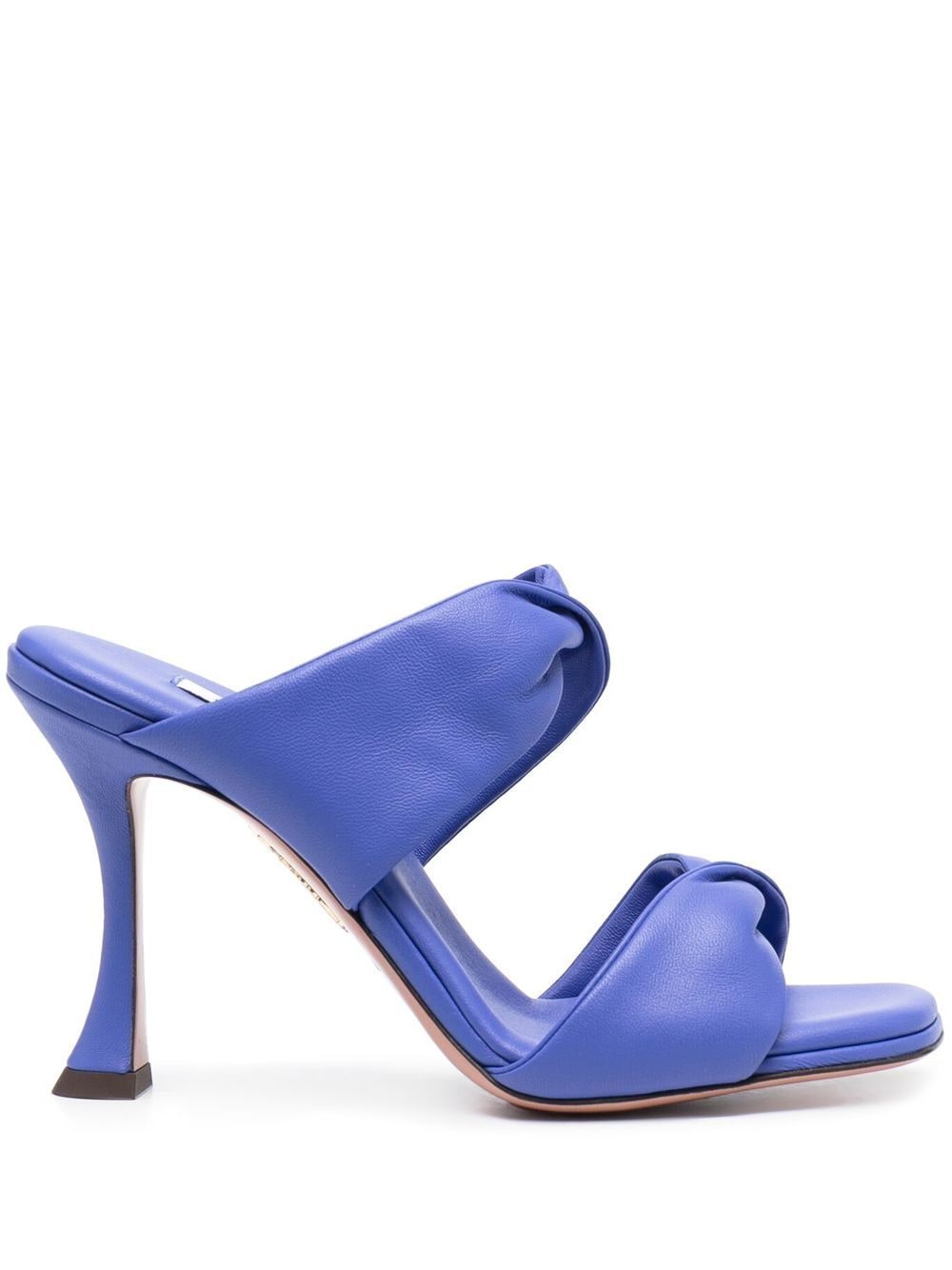 Aquazzura 110mm leather twist sandals - Blue von Aquazzura