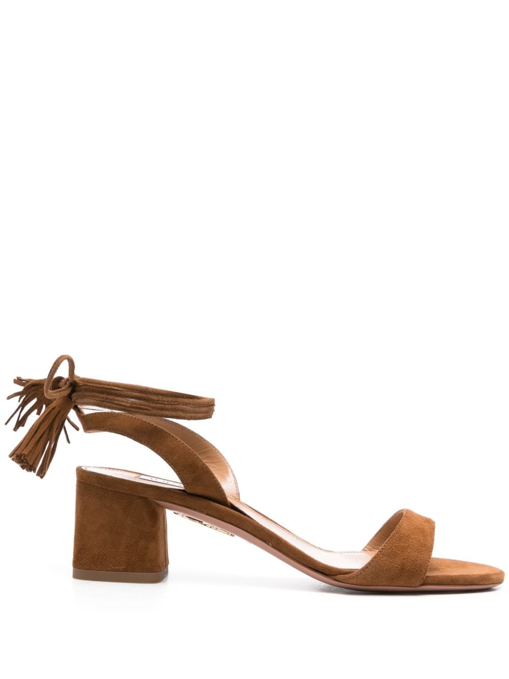 Aquazzura Alu 50mm suede sandals - Brown von Aquazzura