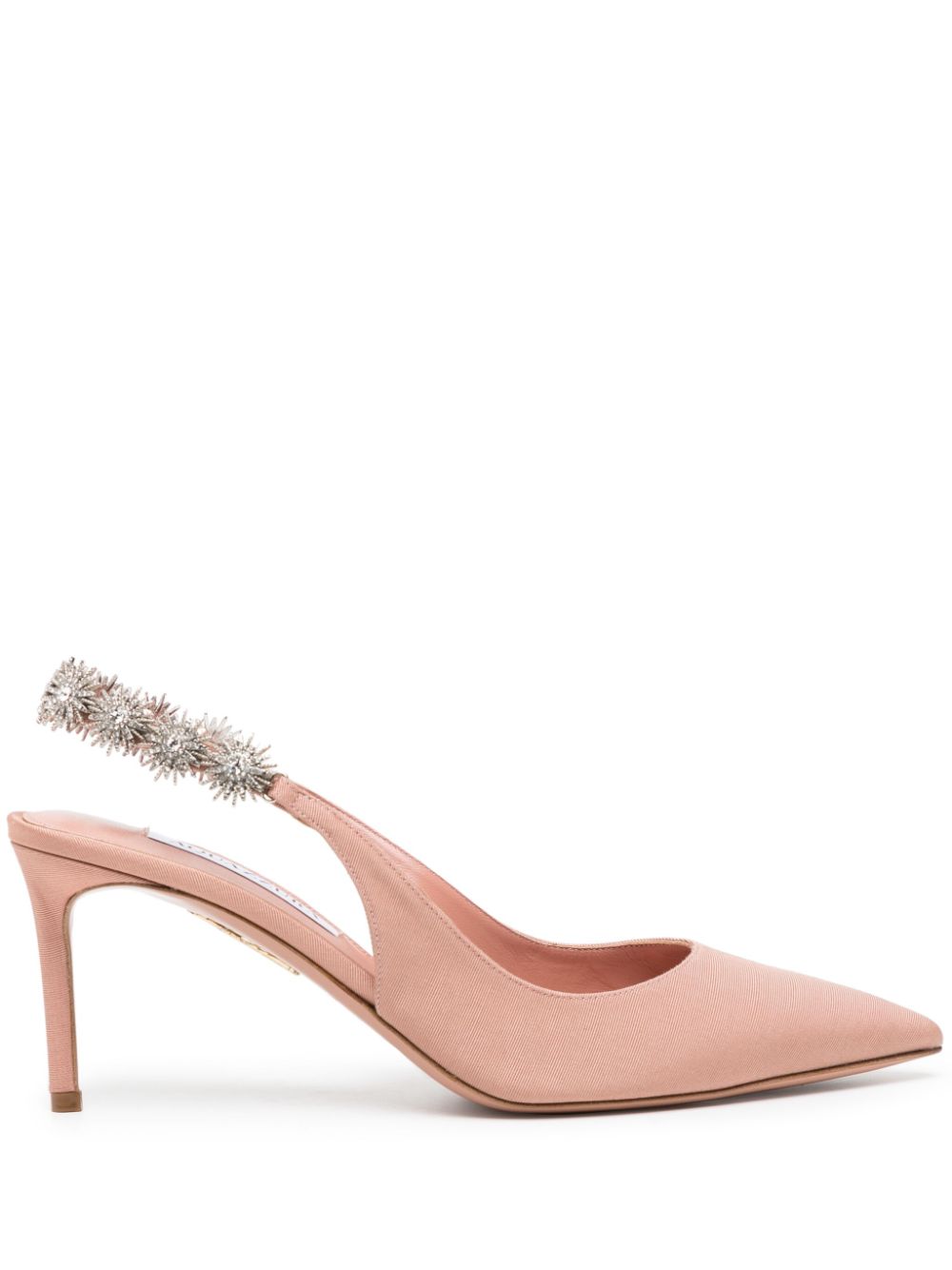 Aquazzura Comet Link 80mm grosgrain pumps - Pink von Aquazzura