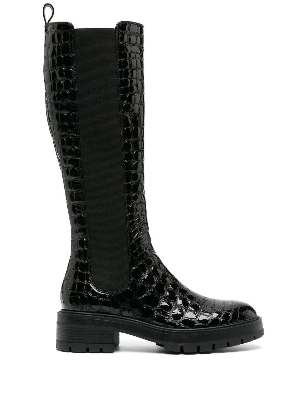 Aquazzura Crosby 50mm knee-high Chelsea boots - Black von Aquazzura