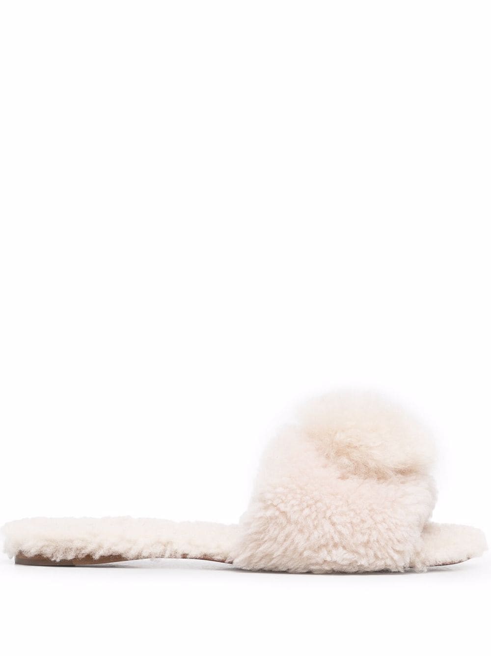 Aquazzura Foxy wool slides - Neutrals von Aquazzura