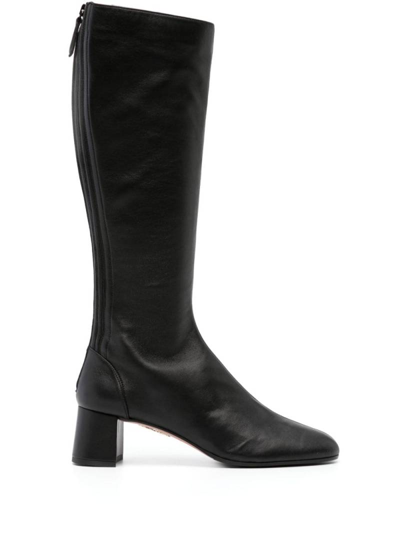 Aquazzura Saint Honore 50 leather knee-high boots - Black von Aquazzura
