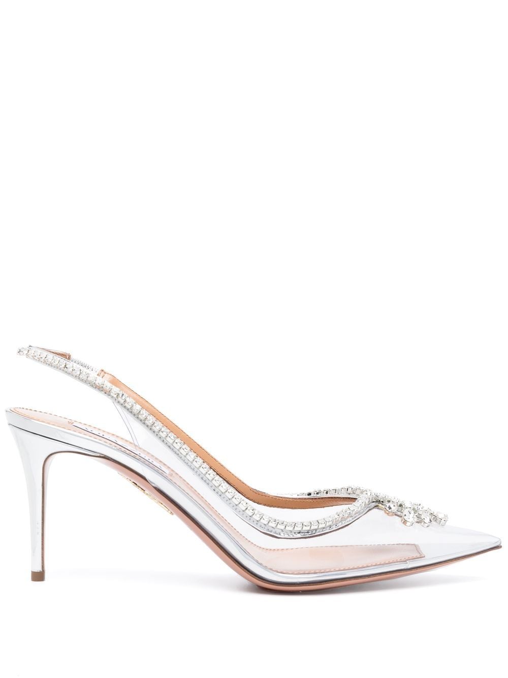 Aquazzura Seduction slingback 75mm pumps - Silver von Aquazzura