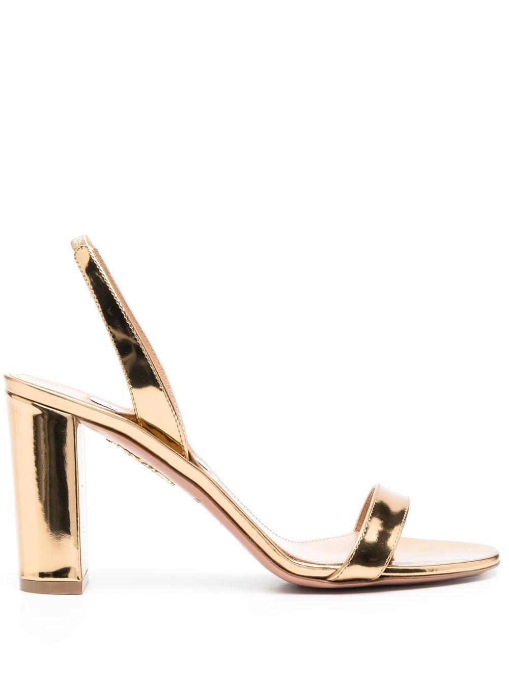 Aquazzura So Nude block-heel sandals - Gold von Aquazzura