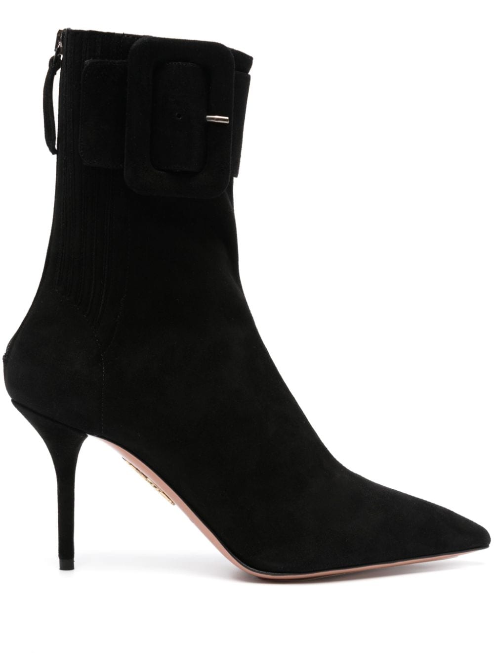 Aquazzura St Honoré 95mm suede boots - Black von Aquazzura