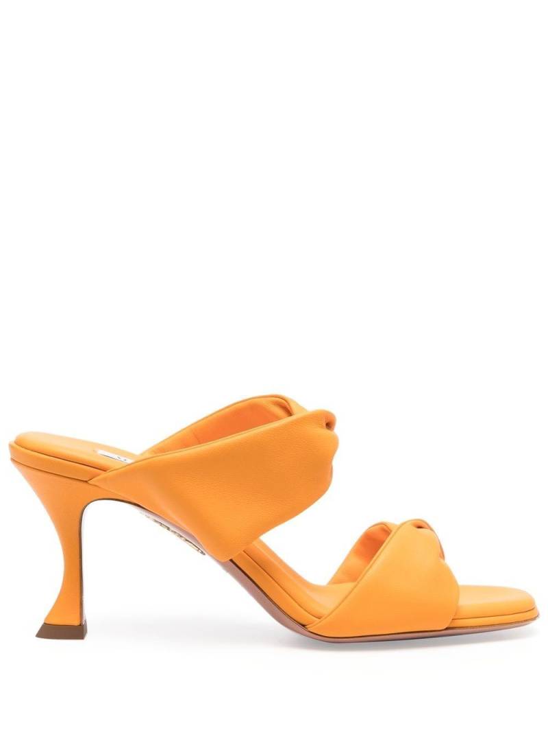 Aquazzura Twist 85mm leather sandals - Orange von Aquazzura