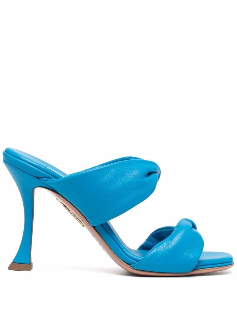 Aquazzura Twist 95 slip-on sandals - Blue von Aquazzura