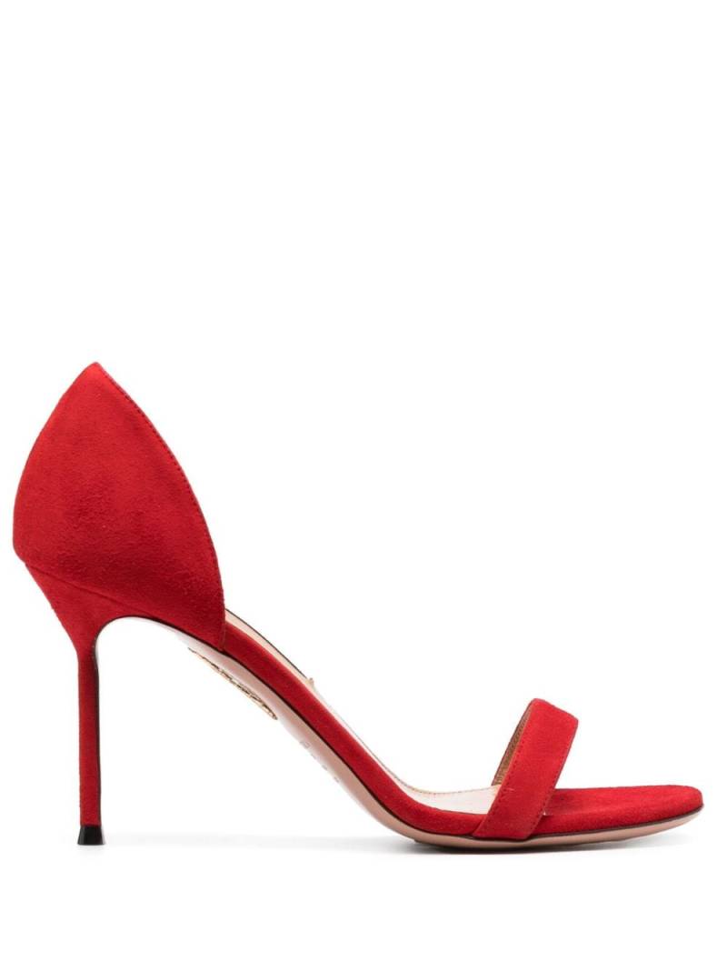 Aquazzura Uptown 90mm leather sandals - Red von Aquazzura