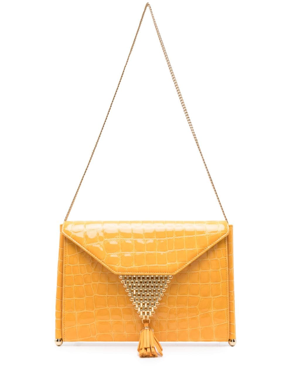 Aquazzura crocodile-effect shoulder bag - Yellow von Aquazzura