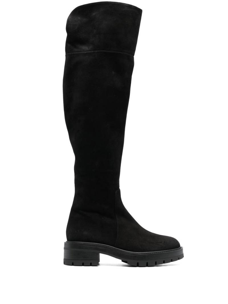 Aquazzura knee-high suede boots - Black von Aquazzura