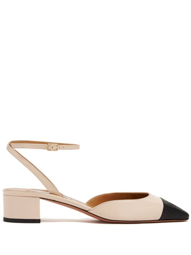 Aquazzura two-tone leather pumps - Neutrals von Aquazzura