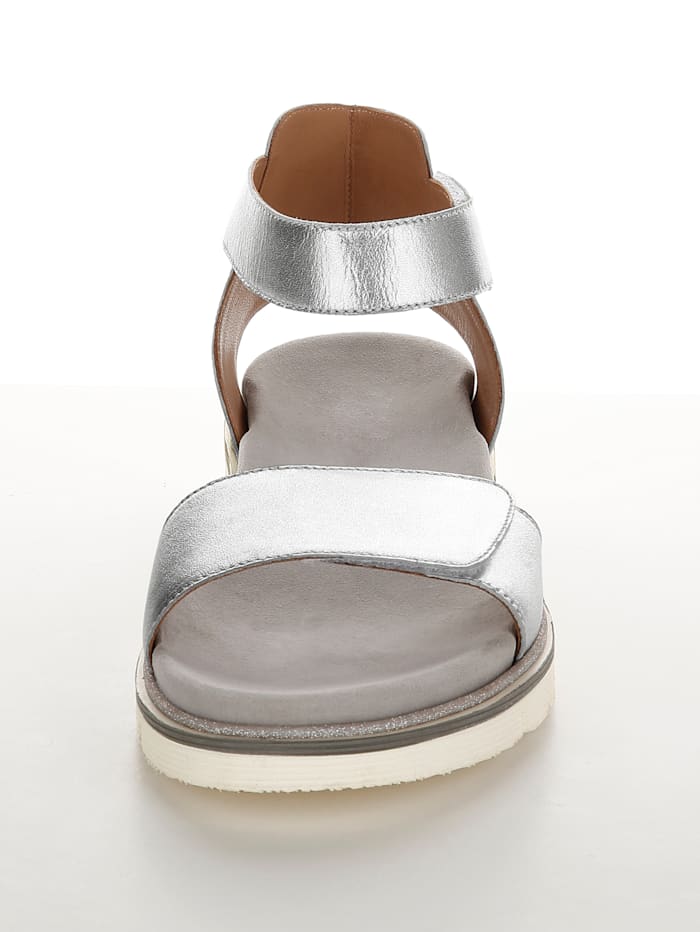 Sandale mit verstellbaren Klettverschlüssen Ara Silberfarben von Ara