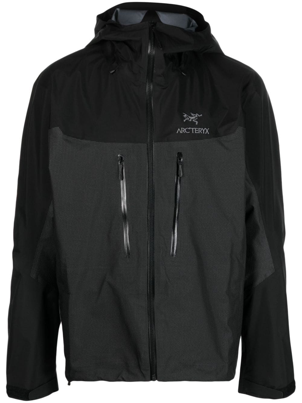 Arc'teryx Alpha logo-embroidered hooded jacket - Black von Arc'teryx