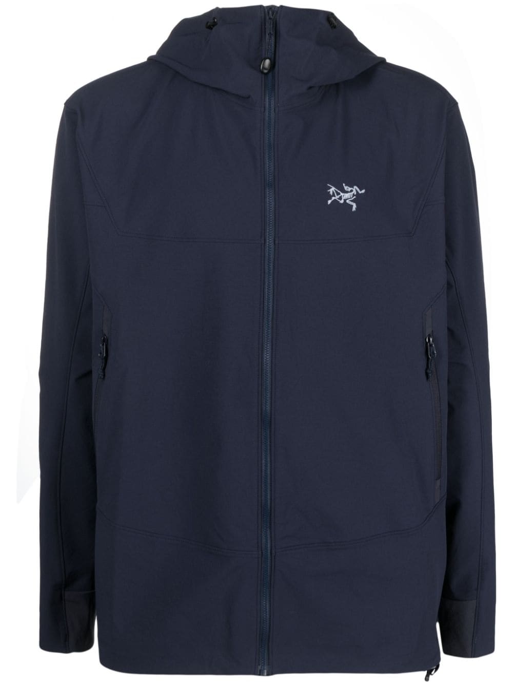 Arc'teryx logo-embroidered hooded jacket - Black