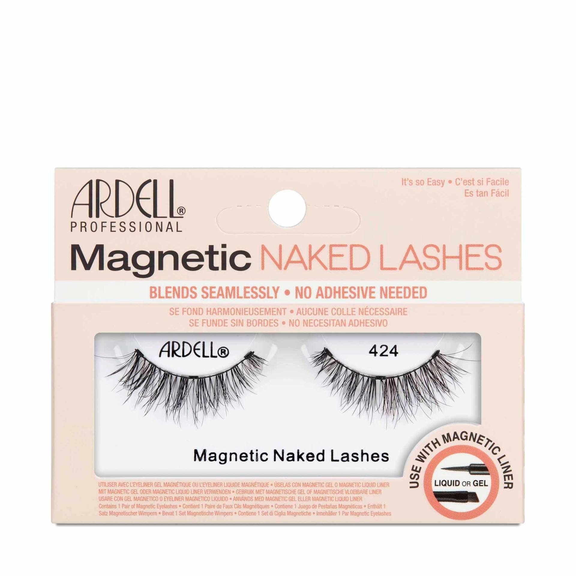 Magnetic Naked Lashes 424, Künstliche Wimpern Damen Black Set von ARDELL