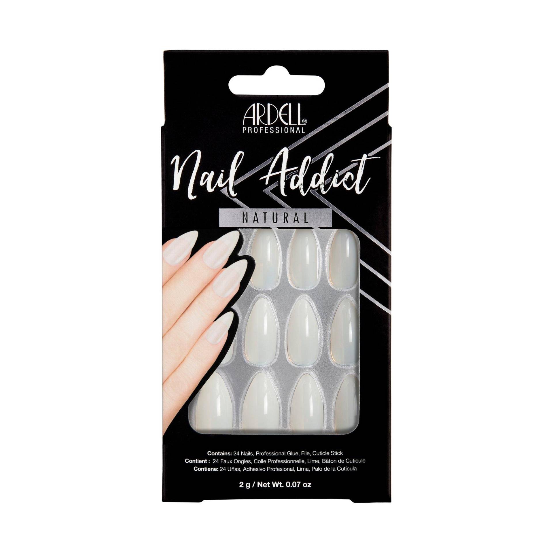 Nail Addict Natural Stiletto, Künstliche Fingernägel Damen Multicolor 24x von ARDELL